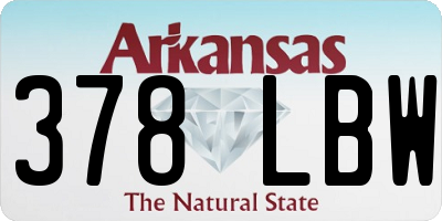 AR license plate 378LBW