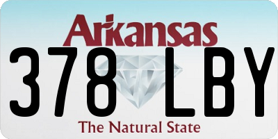 AR license plate 378LBY