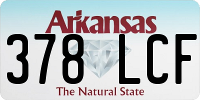 AR license plate 378LCF