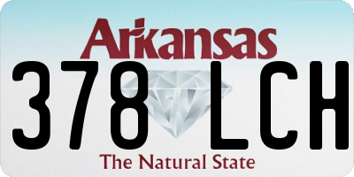 AR license plate 378LCH