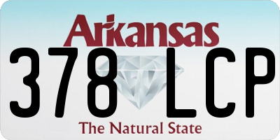 AR license plate 378LCP