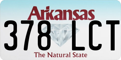 AR license plate 378LCT