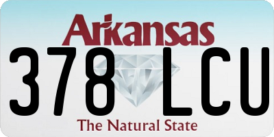 AR license plate 378LCU