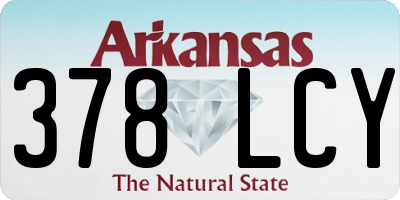AR license plate 378LCY