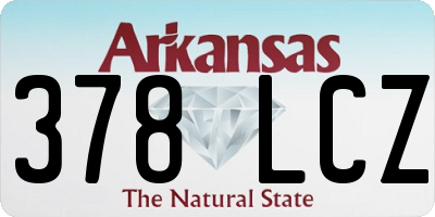 AR license plate 378LCZ