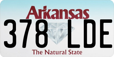 AR license plate 378LDE