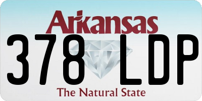 AR license plate 378LDP