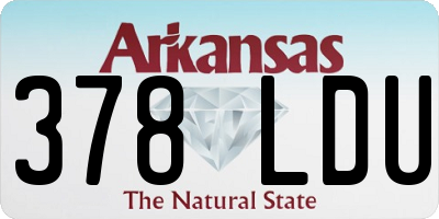 AR license plate 378LDU
