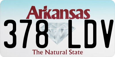 AR license plate 378LDV