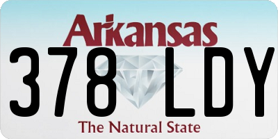 AR license plate 378LDY