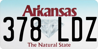 AR license plate 378LDZ