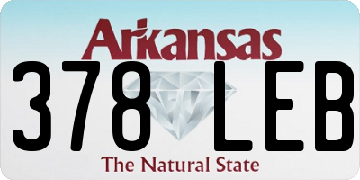 AR license plate 378LEB