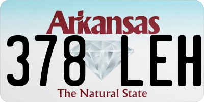 AR license plate 378LEH
