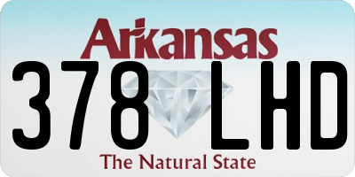 AR license plate 378LHD