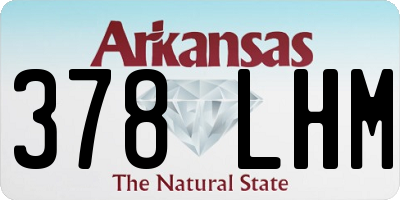 AR license plate 378LHM