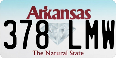 AR license plate 378LMW
