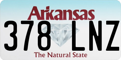 AR license plate 378LNZ