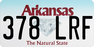 AR license plate 378LRF