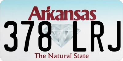 AR license plate 378LRJ