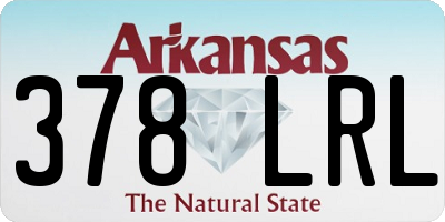 AR license plate 378LRL