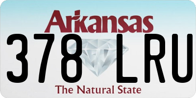AR license plate 378LRU