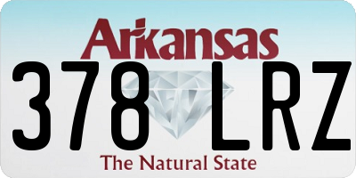 AR license plate 378LRZ
