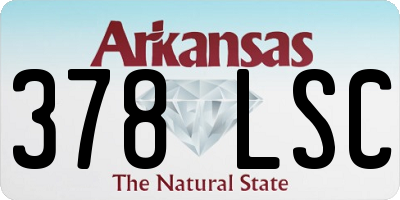 AR license plate 378LSC