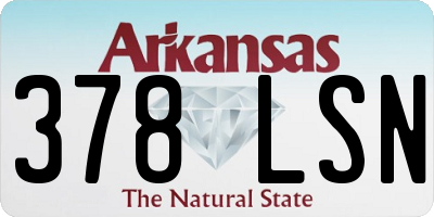 AR license plate 378LSN