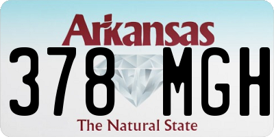 AR license plate 378MGH