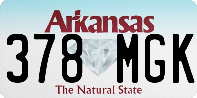 AR license plate 378MGK