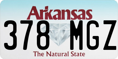 AR license plate 378MGZ