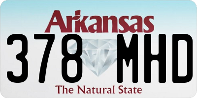 AR license plate 378MHD