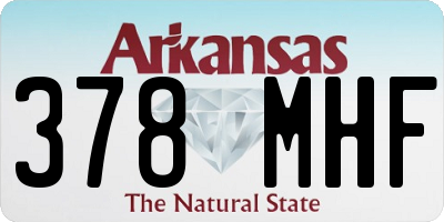 AR license plate 378MHF