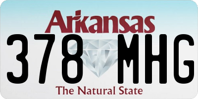 AR license plate 378MHG