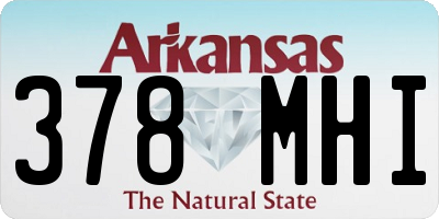 AR license plate 378MHI