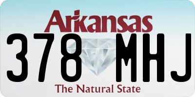 AR license plate 378MHJ
