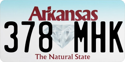 AR license plate 378MHK