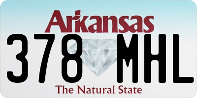 AR license plate 378MHL