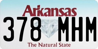 AR license plate 378MHM