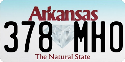 AR license plate 378MHO