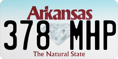 AR license plate 378MHP