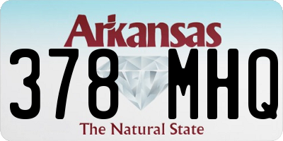 AR license plate 378MHQ