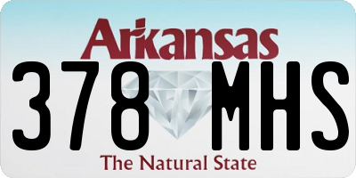 AR license plate 378MHS