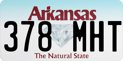AR license plate 378MHT