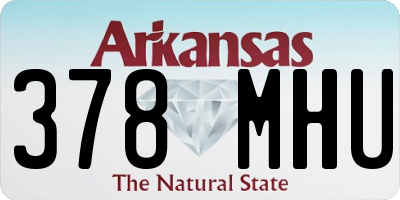 AR license plate 378MHU