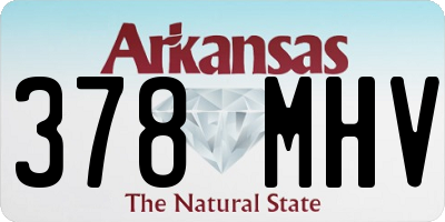 AR license plate 378MHV