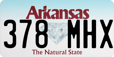 AR license plate 378MHX