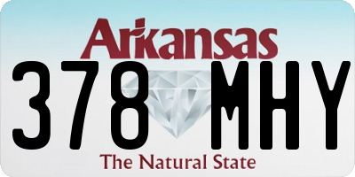 AR license plate 378MHY