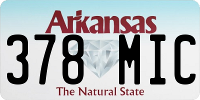 AR license plate 378MIC