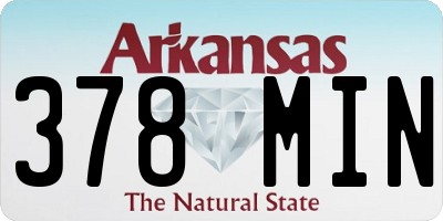 AR license plate 378MIN